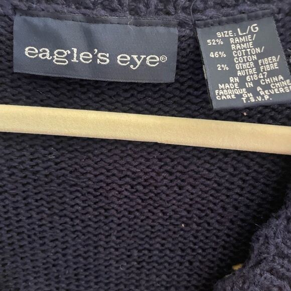Eagle’s Eye Longaberger Fall Leaves Apples Sweater Vest Women’s Sz Large Buttons - Picture 2 of 5